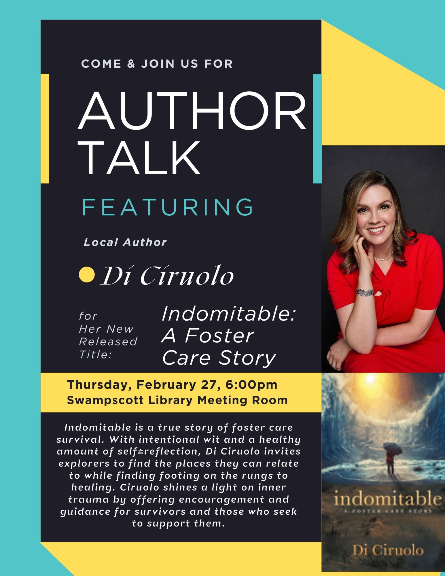 Indomitable: A Foster Care Story author talk