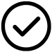 Image of checkmark inside a circle