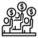 Image of three people raising bidding paddles