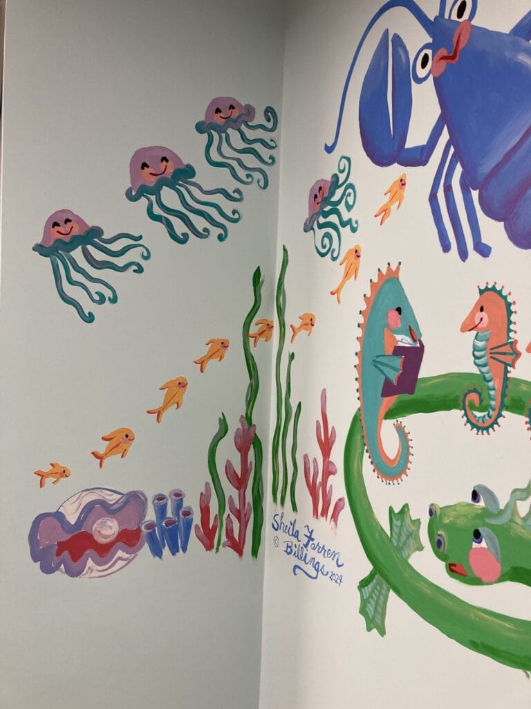 Kids' Room mural left corner
